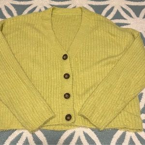 Plus Fluffy Knit Drop Shoulder Cardigan